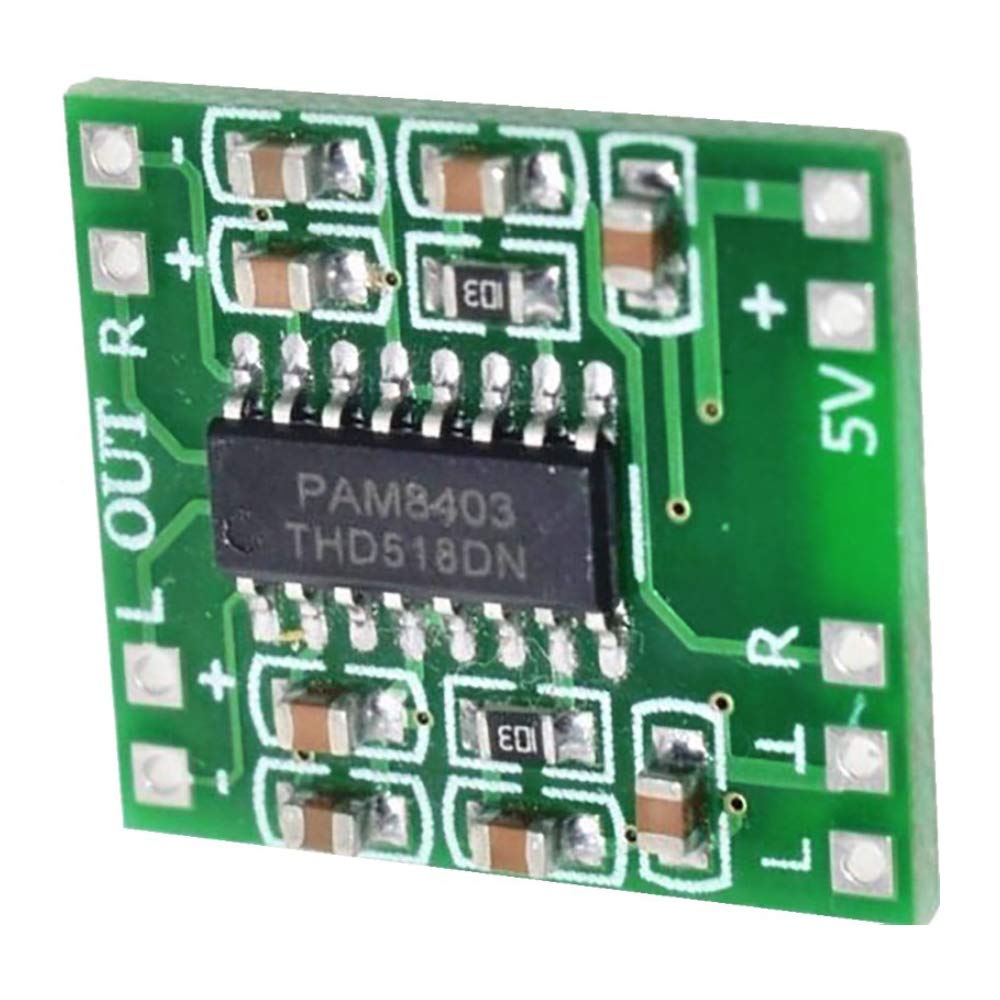 PAM8403 PAM-8403 8403 2.5V To 5V 2 Channel Mini Class D 3W+3W Stereo Audio Amplifiers Board 3W Module 2.5-5V USB Power Dual Channels 2x3W Digital Power Audio Amplifier. 