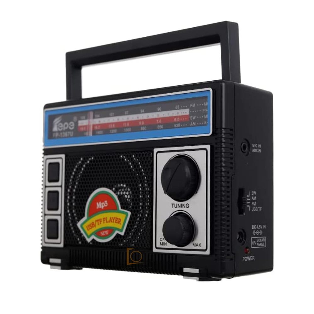 Fepe FP-1367U AM/FM/SW 3-Bands with USB/SD/TF Music Player Radio