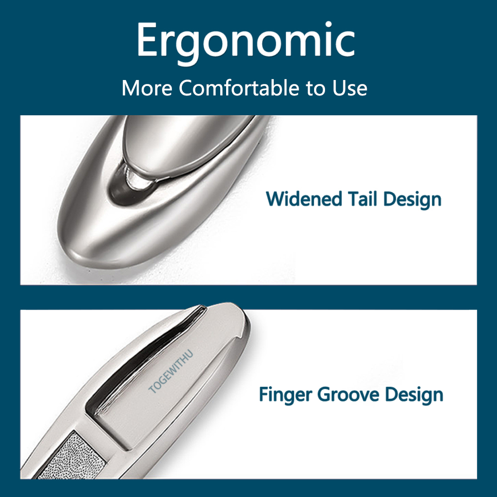 【The Edge of Beauty】TOGEWITHU Nail with Catcher, Anti-splash Fingernail Toenail Cutter Manicure Nail Trimmer with Nail File Sharp and. 