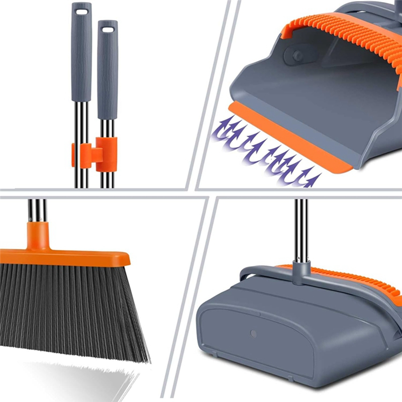 Broom and Dustpan Set Broom Dustpan Set Stand Up Broom and Dustpan Broom and Dustpan for Home. 