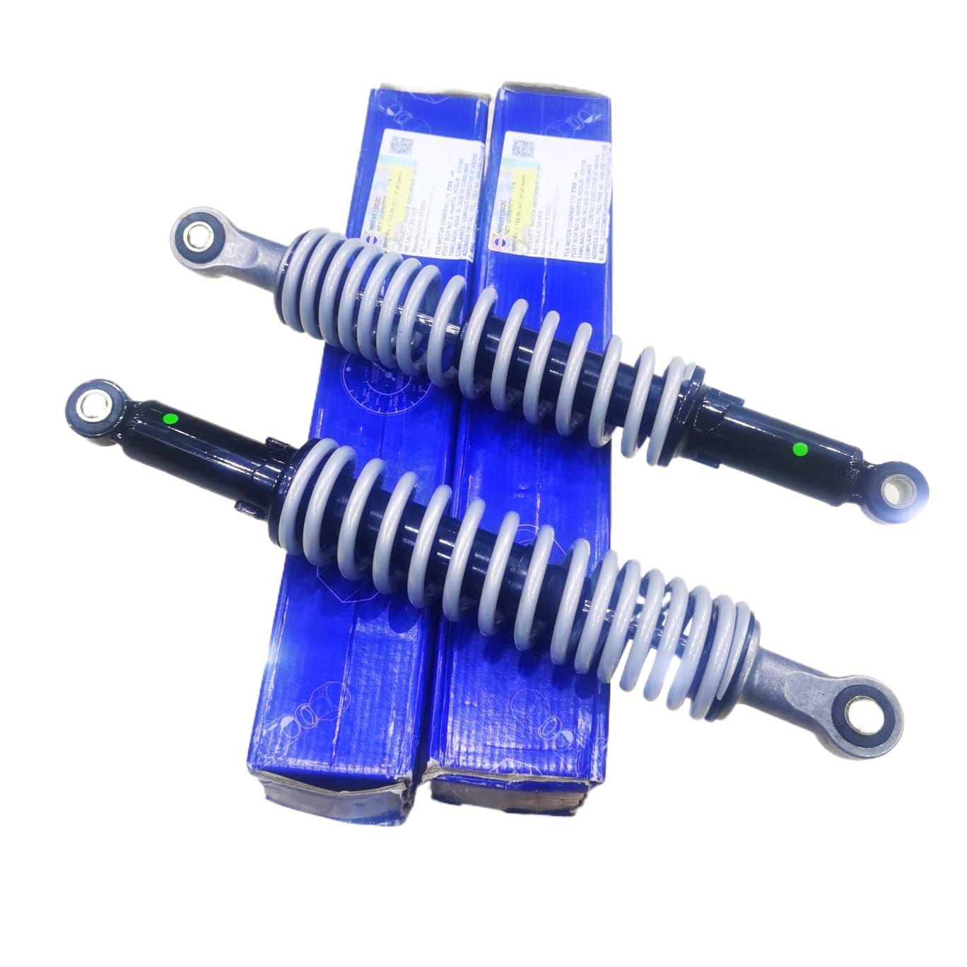 Rear Shock Absorber  TVS Metro Plus 2 Pieces  a Set Silver Color. 