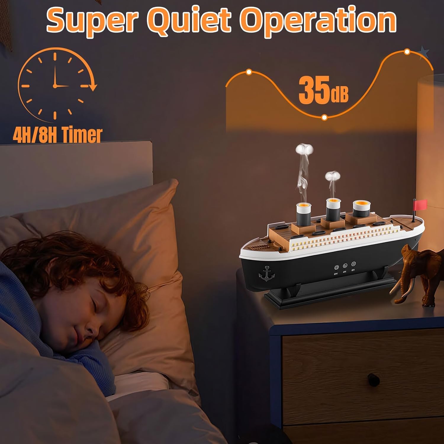 Aroma Diffuser Ship Cool Mist Humidifier with Remote Control Aroma Diffuser Humidifiers. 
