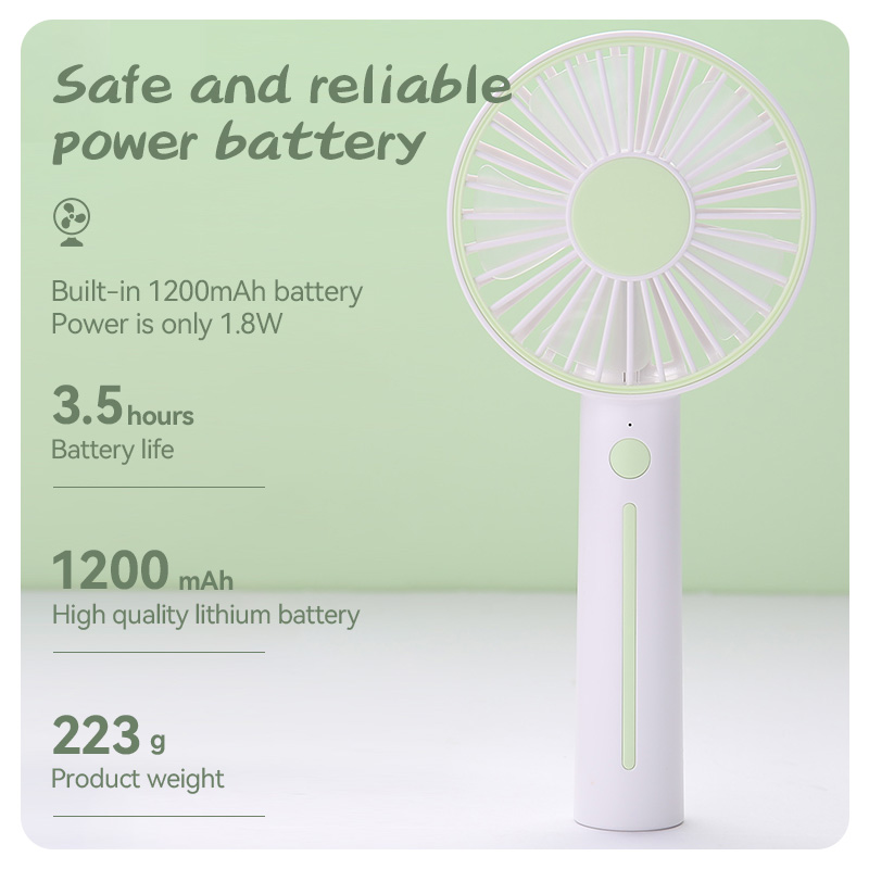 KIVEE FA29 Rechargeable Portable USB Fan Three Gear Adjustable Handheld Mini Fan Wind Power Ultra Quiet Convenient Handheld Fan Rechargeable Cute Square Cooling Fan For Outdoor Home Office Keep Cool with Kivee. 
