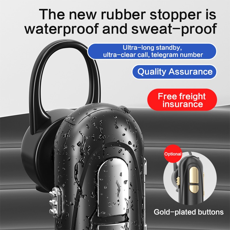 【FUPANG】[CVC 6.0 Bluetooth 5.1] Bluetooth 5.1 earphones with mic sport running headsets with LED digital display Noise Cancelling stereo earpieces running, sports, fitness, gym. 