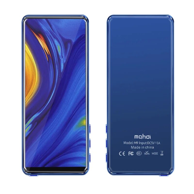 Mahdi M9 MP4 Player Bluetooth 5.0 Touch Screen 3.5 inch MINI HIFI Music MP3 Player Support FM Radio E-book Video With Speaker. 