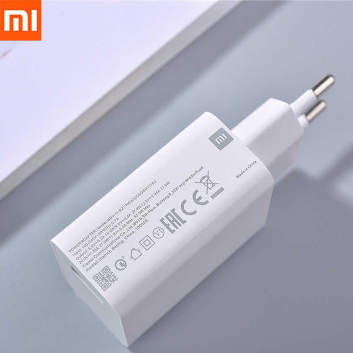 MI 33W Quick Charge 3.0 Fast Charger Adapter USB to Type-C for Mi 10 Pro/9 Pro/Redmi Note 8/Note 7/K20/K30/Pro Mix 3/Max 3. 