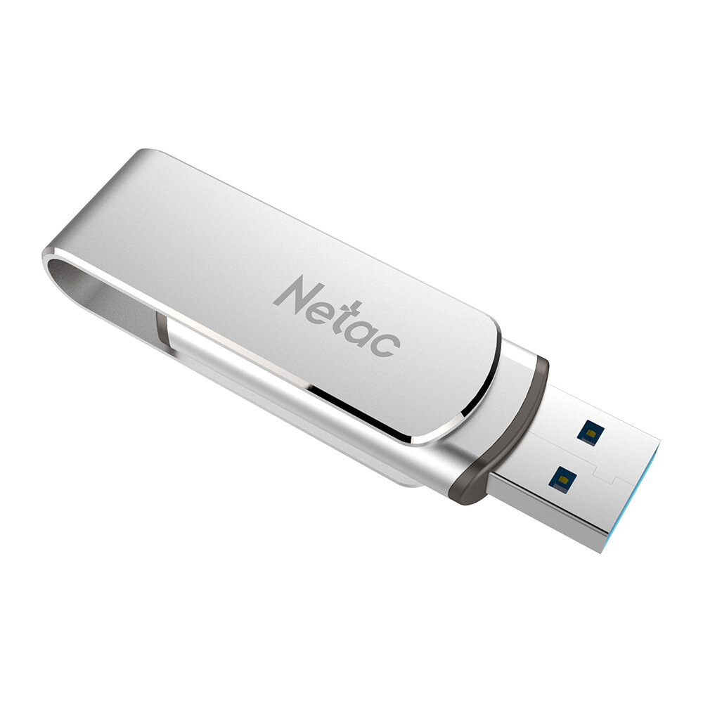 Netac USB 3.0 flash drive rotating aluminum alloy USB flash drive. 