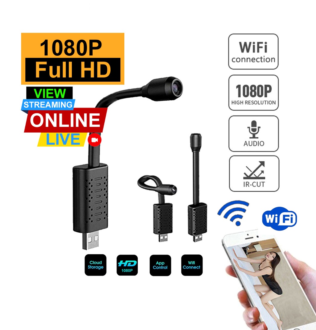 Cloud Storage Smart Small Flexible USB Cameras V380 Pro APP P2P CCTV IP WIFI USB Camera. 