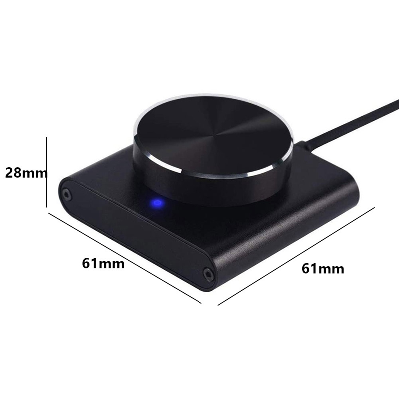 USB Volume Control Lossless PC Computer Speaker Volume Controller Knob Adjuster Digital Control with One Key Mute, Fine Workmanship. 