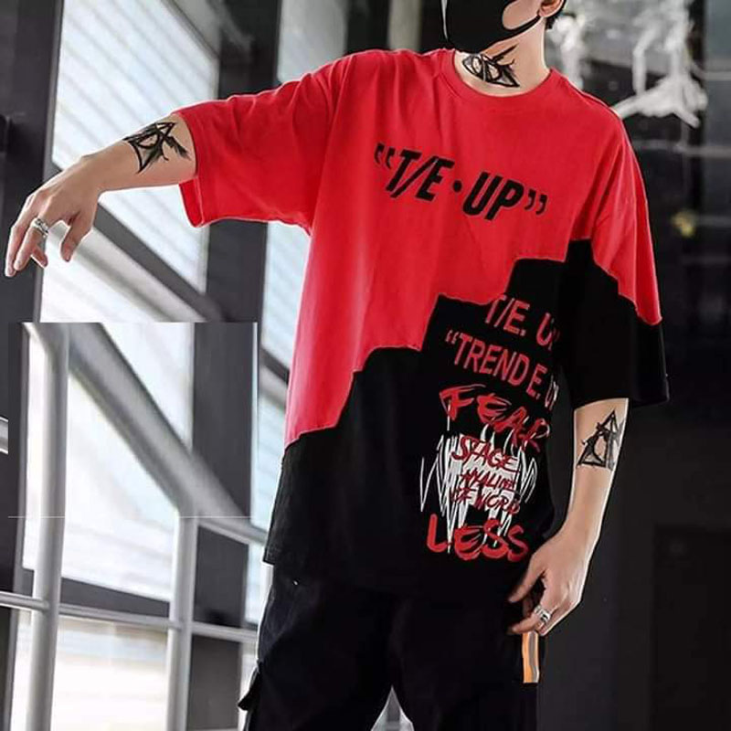 Drop Shoulder Half Sleeve T-Shirt for 