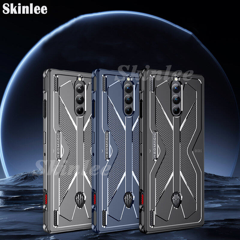 Phone Case Nubia Red Magic8 Pro Plus Back Cover Ultra-thin Shockproof Cross Design Heat Dissipation All Inclusive Soft Casing for Redmagic 8 + 8 Pro Cover Cases. 
