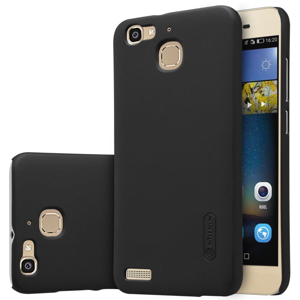 For Huawei G8 Mini/GR3 2015 Super Frosted Shield Back Cover Matte Shell Case  (Color:Black). 