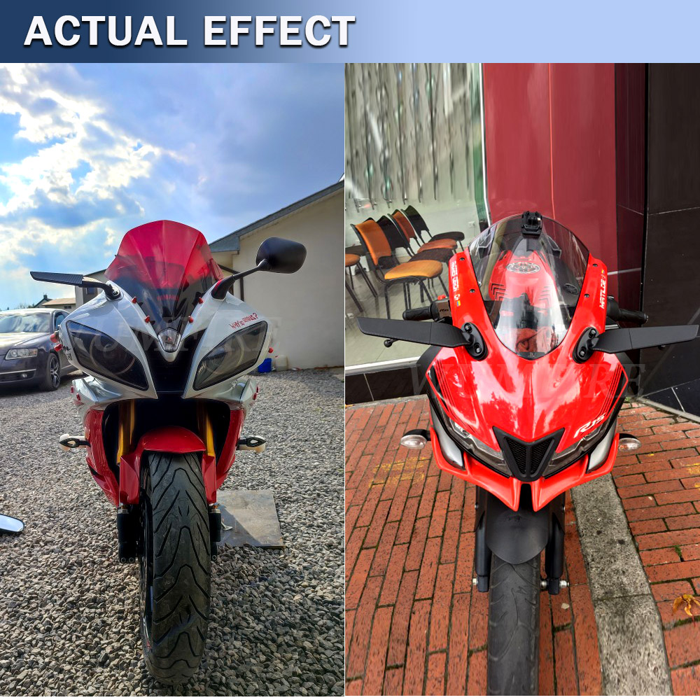 Yamaha R15 V3 Stylish Wind Wing Adjustable Rotating Rearview Mirror Side. 
