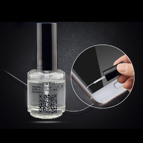Bubble Filling Liquid 15ml with Brush for Tempered Glass Screen Protector Edge Gap Repair. 