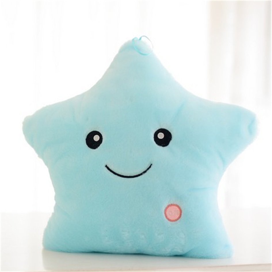 Unique Luminous Pillow Vivid Star Design LED Light Cushion Plush Pillow Toy