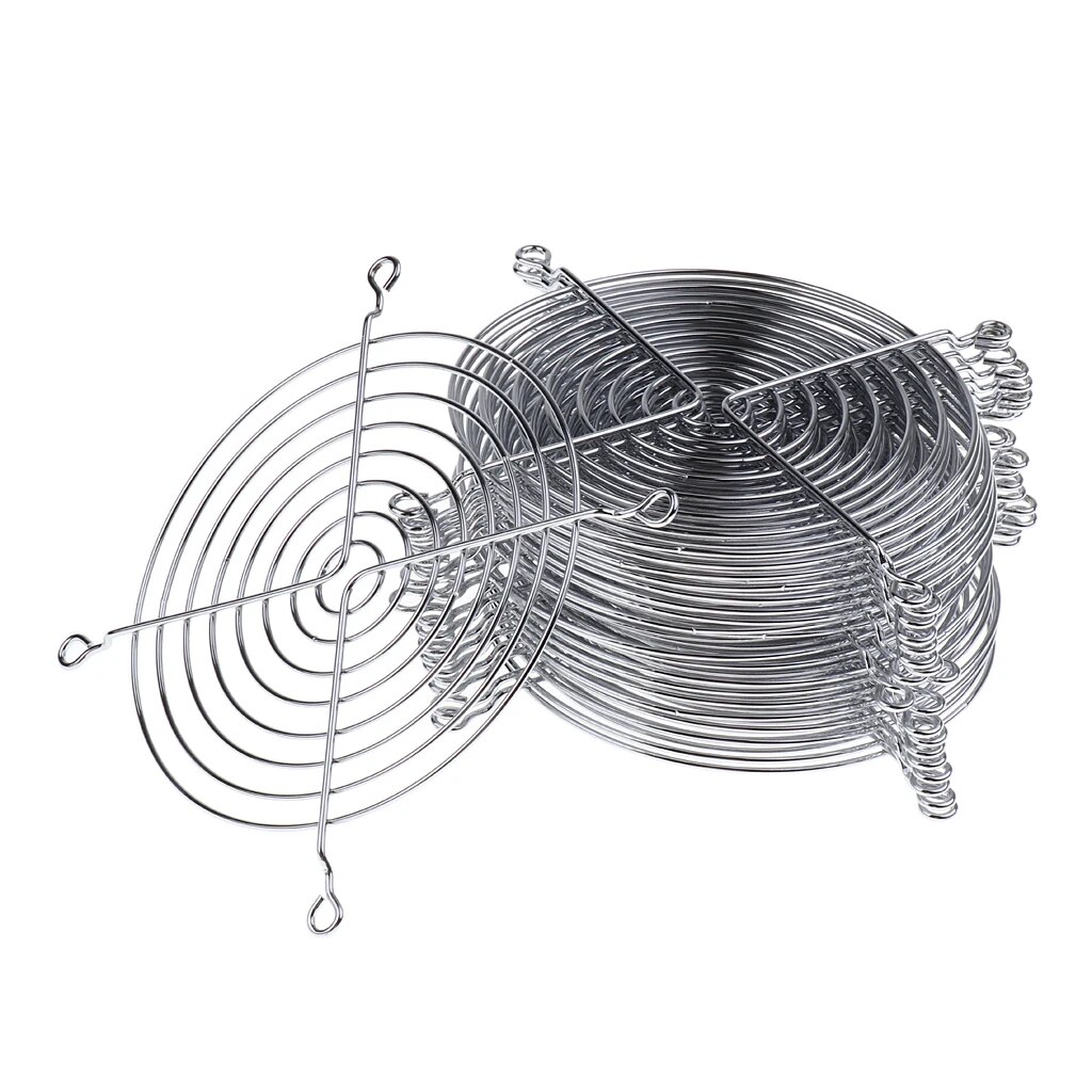 20Pcs Iron Net Fan Cover CPU Fan Grill Computer Cooling Fans 12cm Protector