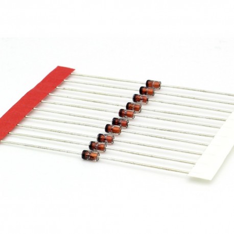 10Pcs- 1Watt 24V Zener Diodes 1W 24V 1N4749 Through Hole Voltage Regulator Zener Diode DO-41 DIP Values Assortment Kit For Electronics Circuitry & Parts DIY. 