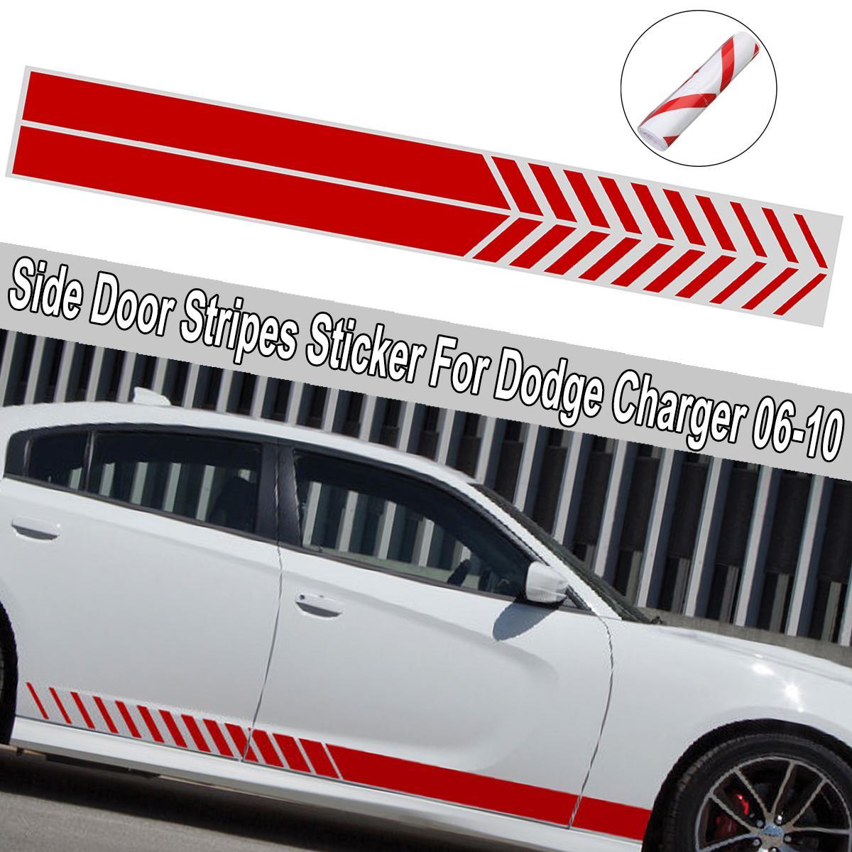 Decal Sticker Side Door Racing Stripe Body Kit For Dodge Charger 2006-2010