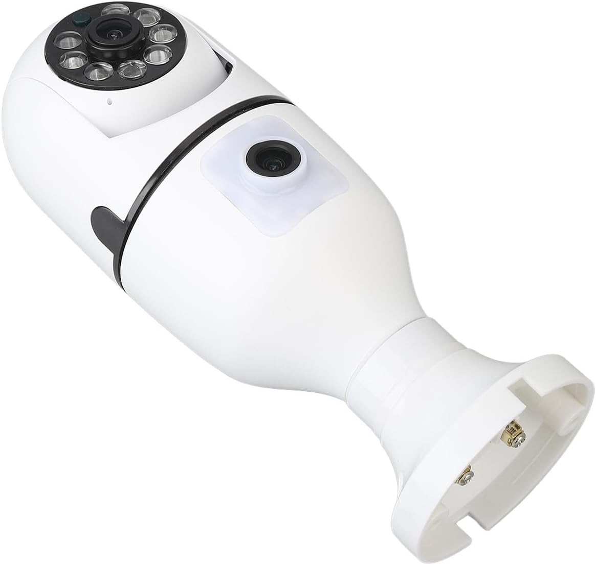 SUPER CLEAR VIDEO V380 Pro Dual Lens Dual Screen E27 Bulb Camera Two Ways Audio Color Night Vision Smart Home Security Wireless WIFI Indoor Camera. 