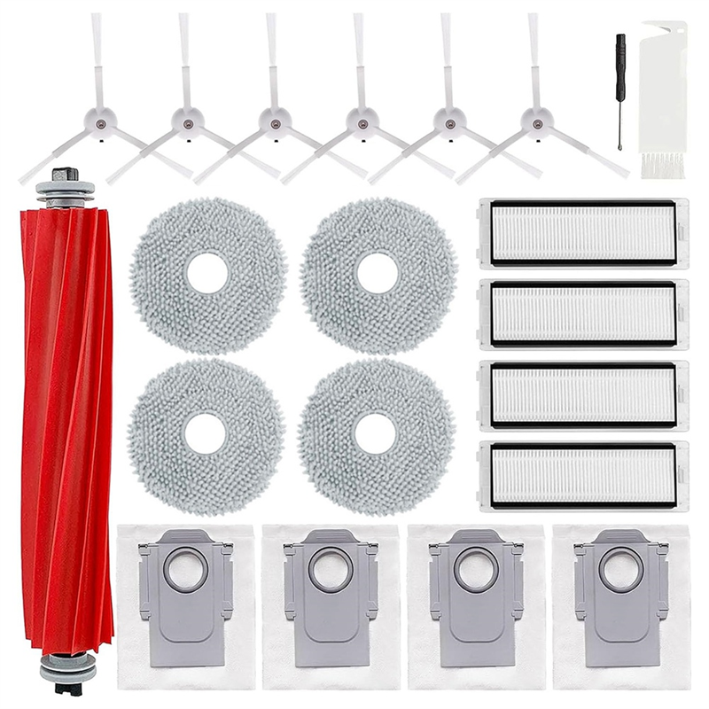 1Set Parts Accessories Fit for Q P10 Robtic Vacuum Cleaner Main Side Brush Hepa Filter Mop Cloth Dust Bags