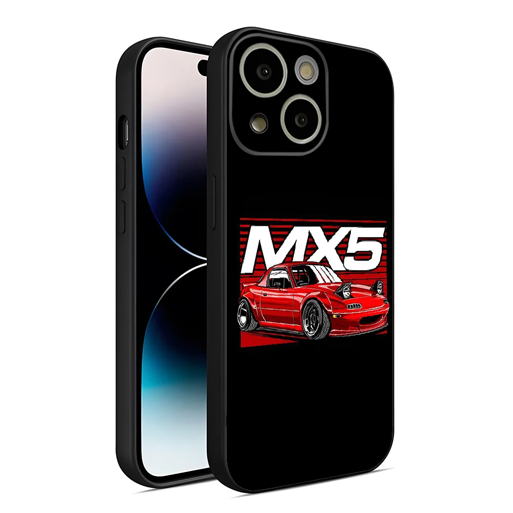 Miata Mx5 Na Red Phone Case For 14 Pro Max For Iphone 15 13 12 Mini 11 Xr X Xs Pro Max 8 6s 7 6 Plus Back Covers. 