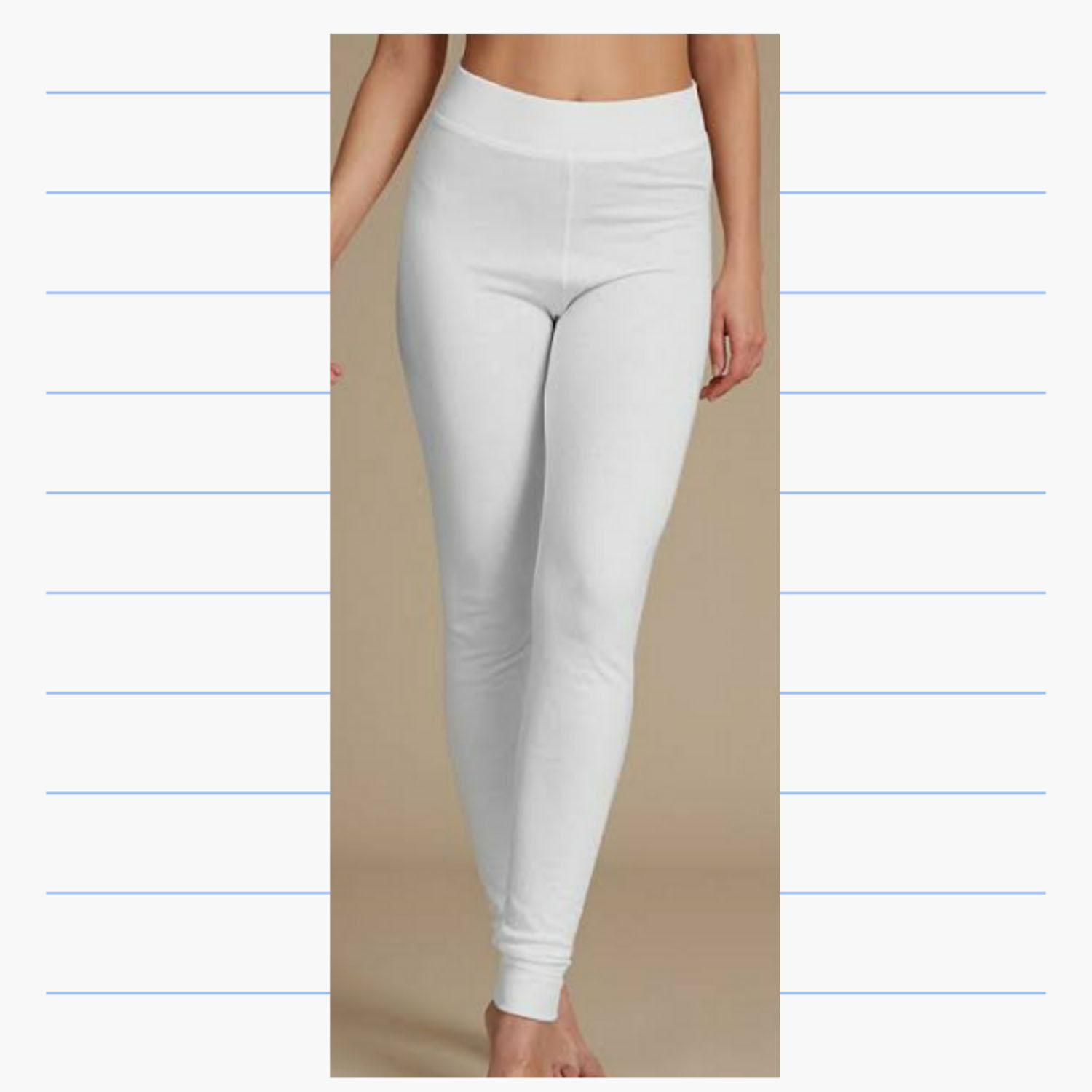 Women White Leggings Pants and Tais 