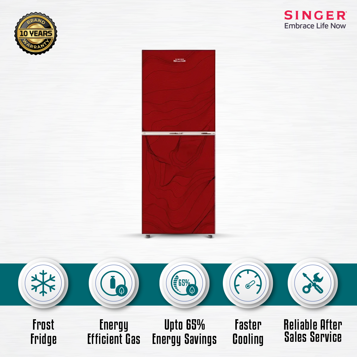 singer 243 ltr refrigerator