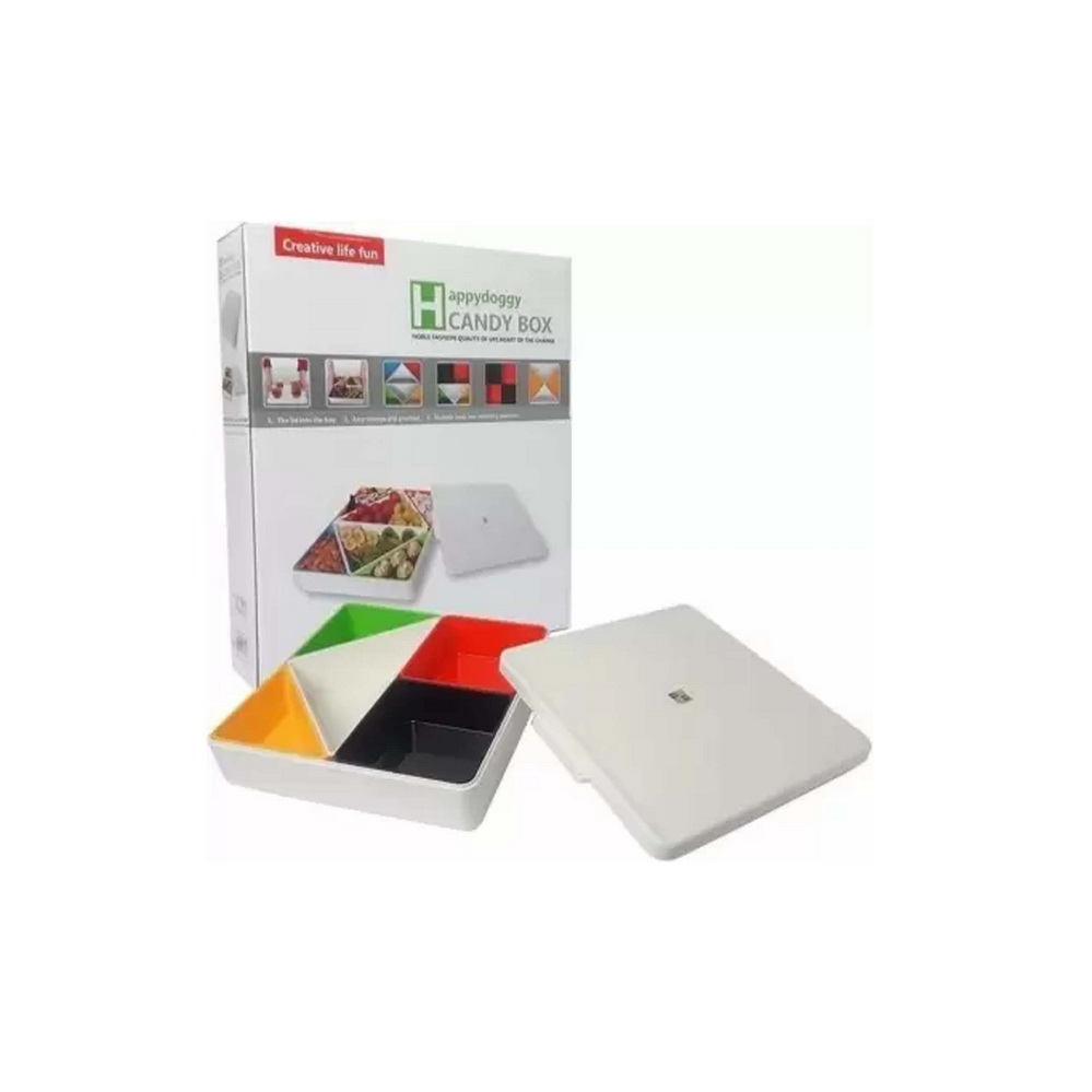 Plastic Chip & Dip Tray Serving Set decorative Box HappY Candy Box. 