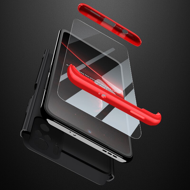 GKK For Redmi Note 10 / Note 10s Back Cover GKK 360 Degree Shockproof Full Protective Anti-Shock Case. 