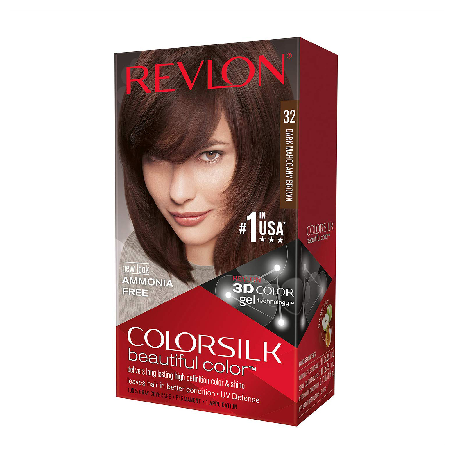 Revlon Colorsilk Hair Color Dark Mahogany Brown 32 (59.1ml)