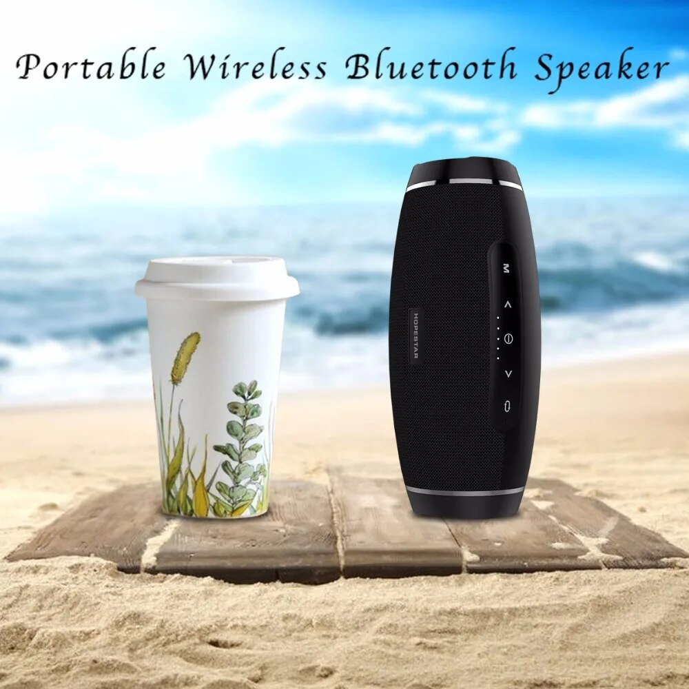 HOPESTAR H27 Rugby Wireless bluetooth speaker stereo soundbar waterproof outdoors Subwoofer Mp3 player tf usb fm mobile charge. 