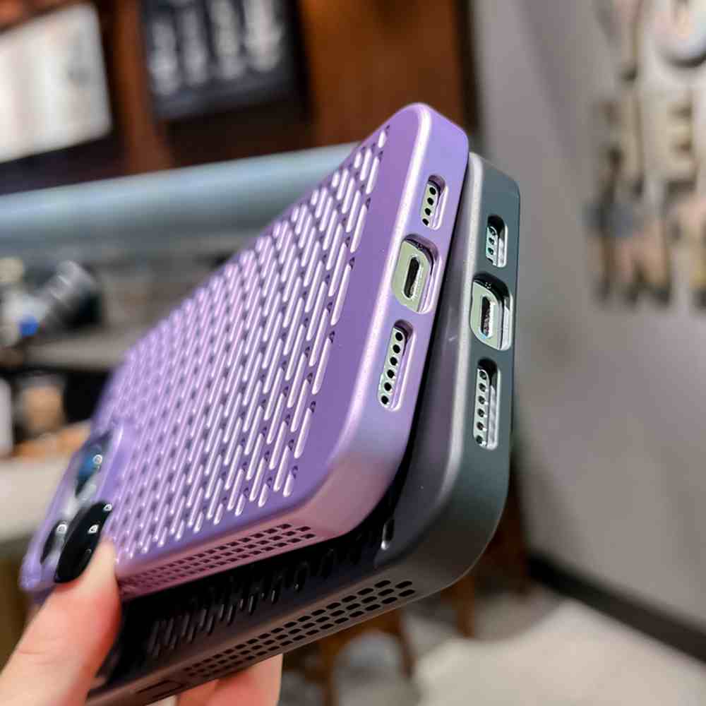 HOCE Hollow Heat Dissipation Phone Cases For iPhone 16 15 14 13 12 Pro Max 14 15 16 Plus Case Cooling Breathable Hard PC Ultra Thin Cover. 