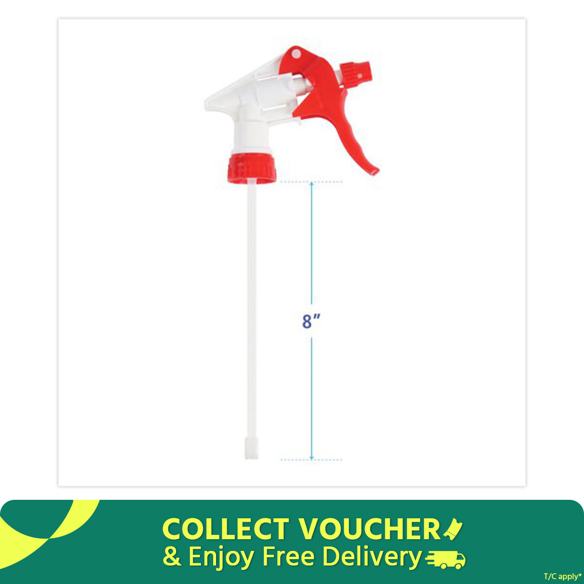 Plastic Water Spray Nozzle Trigger for Bottle, 10 cm (Multi Colours)  1pcs