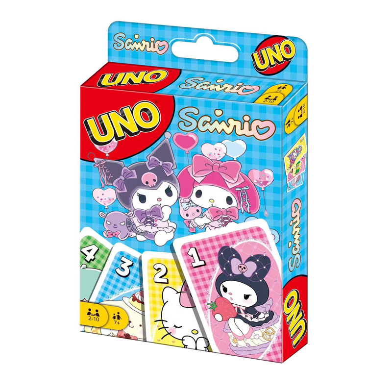 Mattel Games UNO Hello Kitty Card Game for Family Night Featuring Tv Show Themed Graphics and a Special Rule for 2-10 Players. 