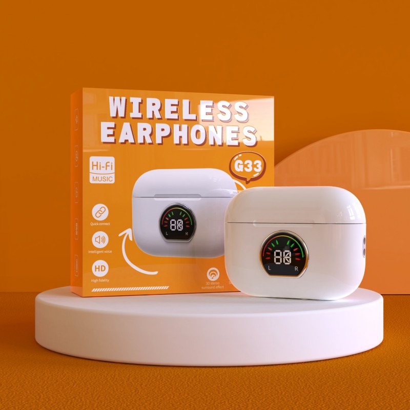 Cross-border new G33 wireless bluetooth headset low power consumption TWS5.3 in-ear long endurance g33 sports headset