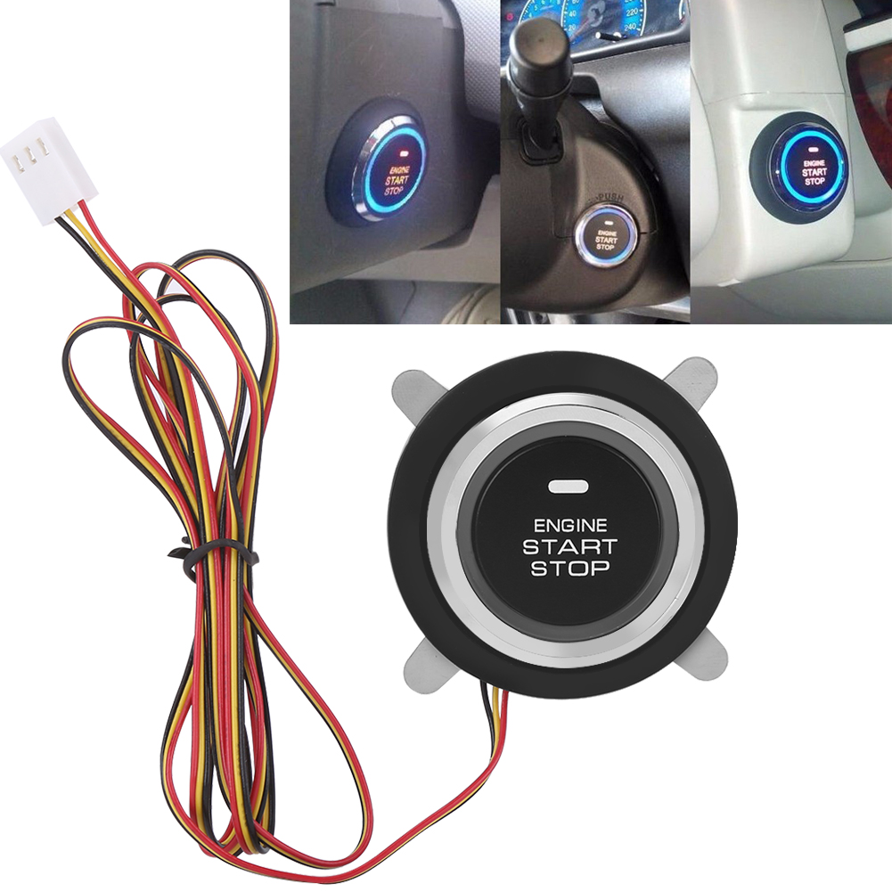 12V Universal Car Engine Push Start Stop Button Ignition Remote Starter. 