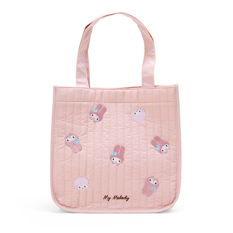 Spot Melody, Hello Kitty, Devil Cartoon, Cute Embroidery, Tote Bag, Outing Portable Handbag, Bag Bento Bag