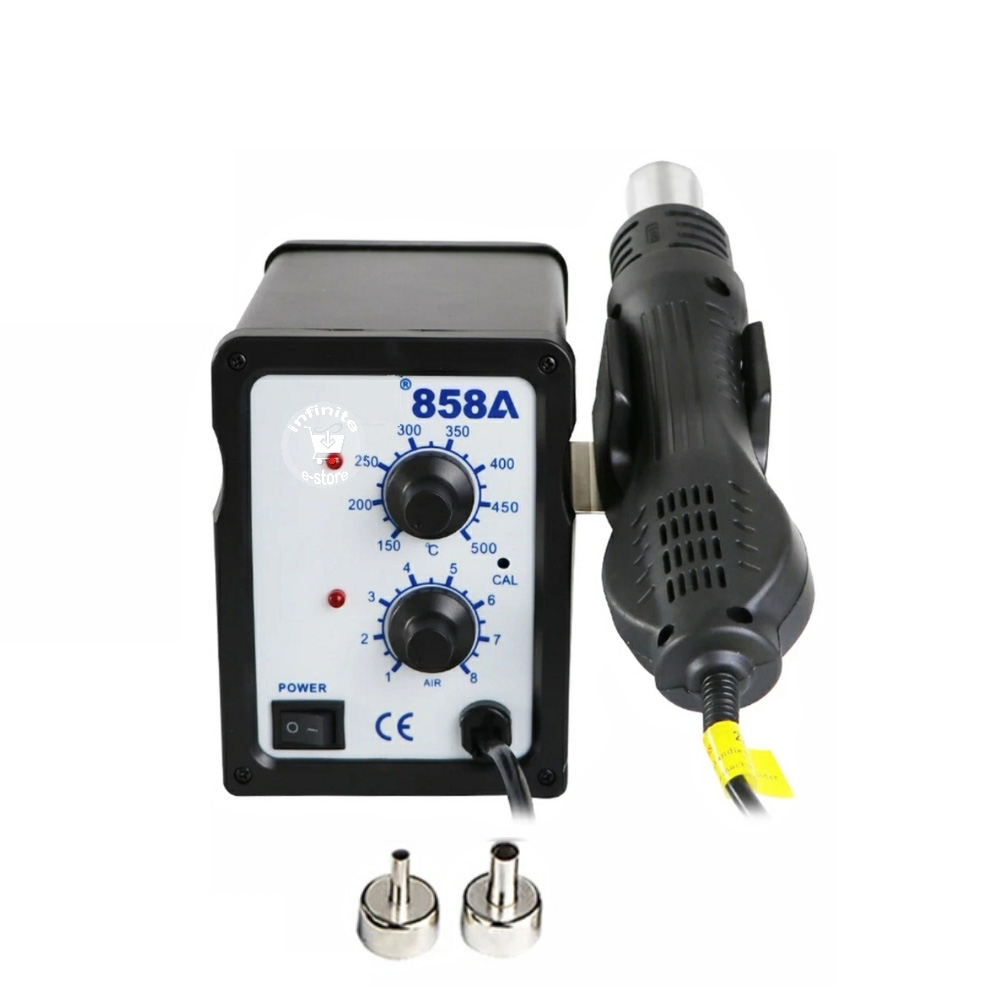 Analog 858A Hot Air Soldering Station Multifunction SMD/SMT Rework station with LED Indicator Light replace Baku Active Koocu Quick 878D+ BK-858A