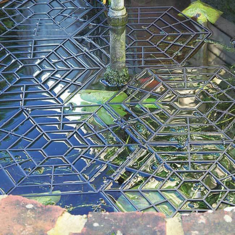 10pcs/set 2023 Protector Pond Guard Netting Hexagon Floating Heron Deterrent Pond Protection Net Birds Invisible Plastic Pool Fish Net Pond. 