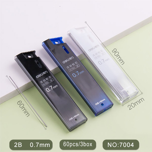 Deli HB/2B Automatic Lead Core 0.5/0.7mm Primary School Students Use Automatic Pencil For Core Stationery Supplies