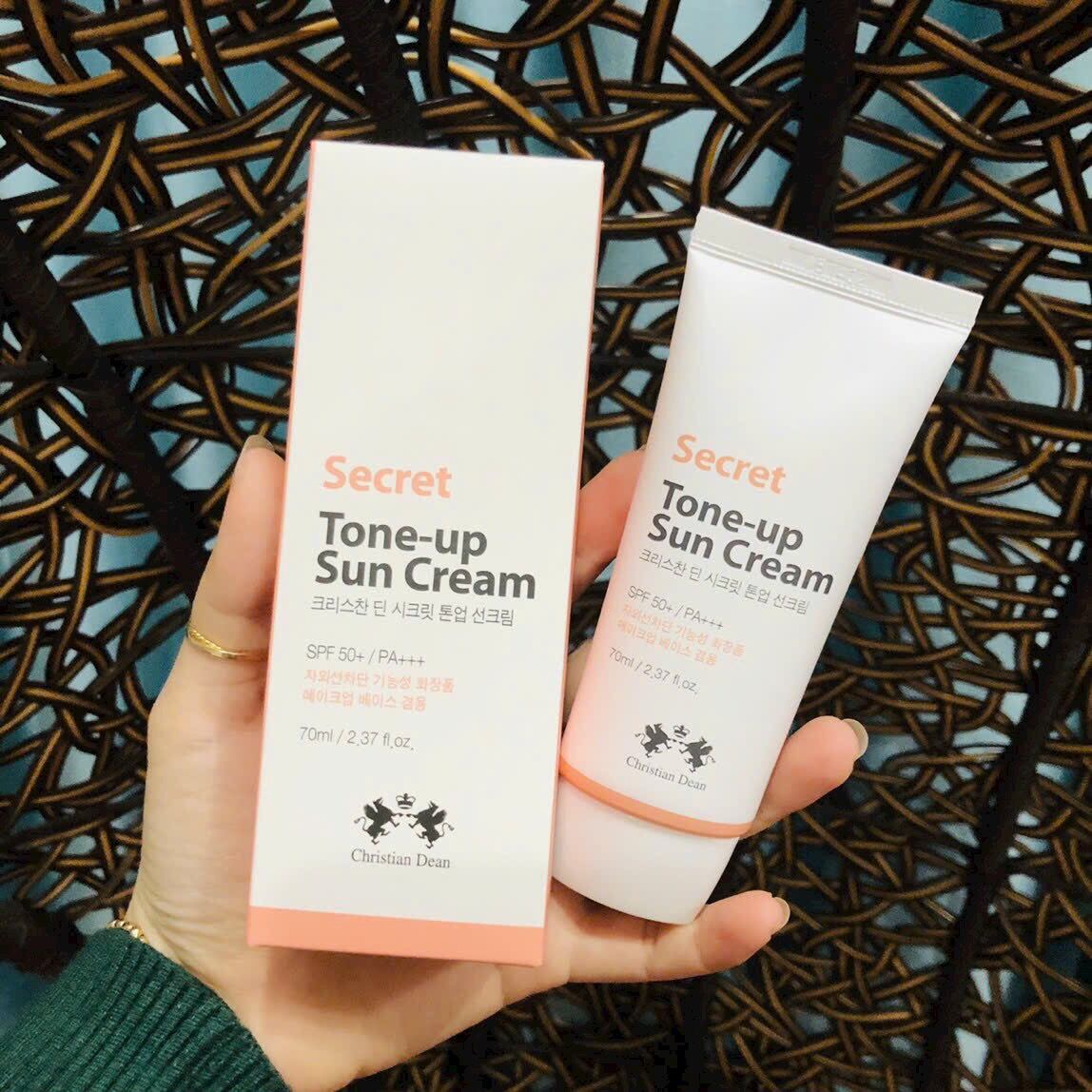International Korean Product Skin care Christian Dean Secret Tone Up sun cream SPF 50+ used for male/female - 70 ml. 
