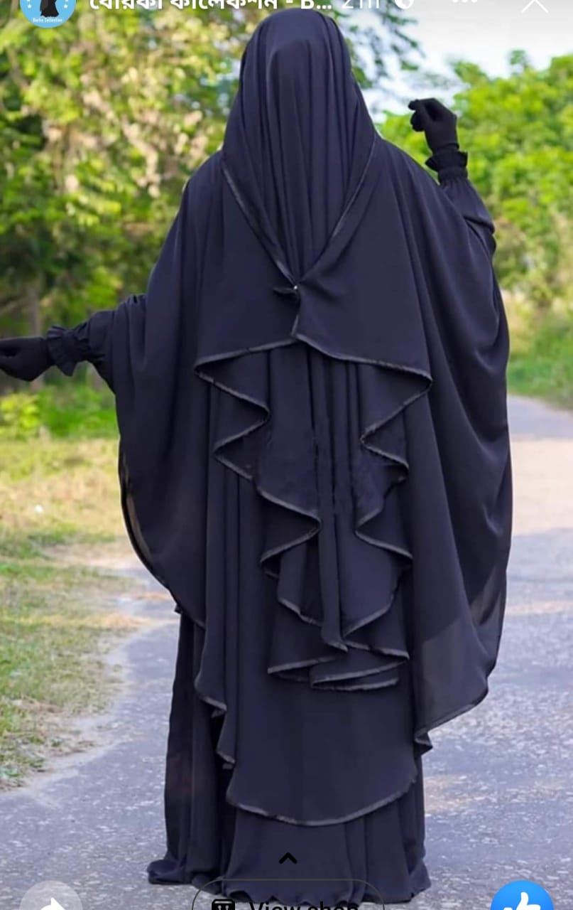 New jakiya set borka with Matching Hijab &niqb full et. 