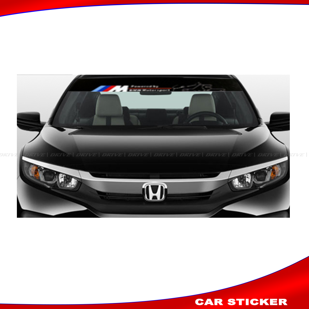 BMW Car Universal Windshield reflective sticker Sport Windshield Banner Vinyl Decal Sticker CAR FRONT Windshield Glass Sticker. 