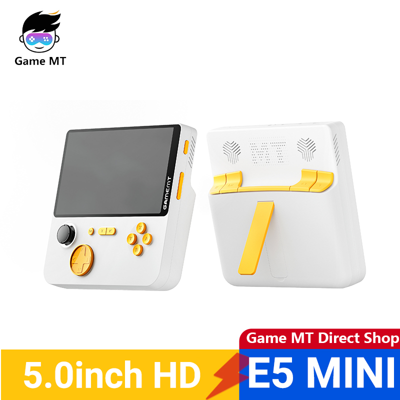 GameMT E5 Handheld Game Console 5000mah POWER Bank 2 in 1 Fast Charger -Option -White Red-64GB-Option -White Red-64GB. 