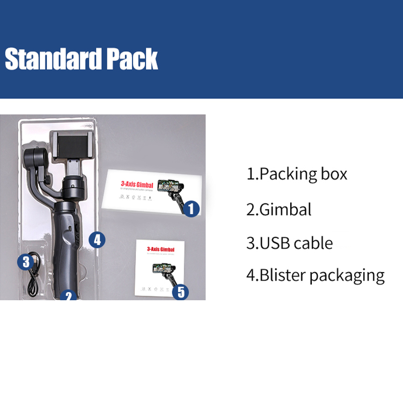 CYKE H4 Gimbal 3 Axis Cell Phone Control The Focal Length Professional Stabilizer Face Tracking Vlog Selfie Stick F6. 