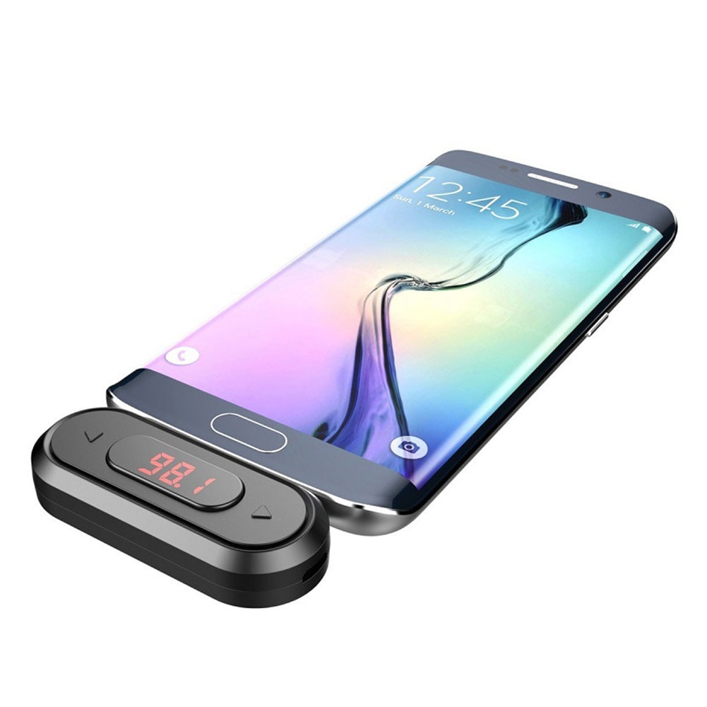 Wireless FM Tran_s_mitter FM Radio Calling Radio 3.5mm Jack Adapter for IPhone IOS Android Car Speaker Stereo Kit Car Accessories. 