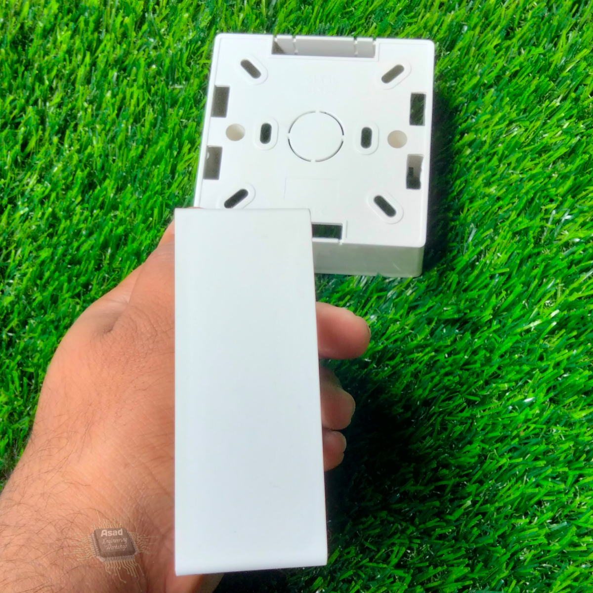 Single Gang PVC Back Box For Gang Switch Gang Socket One Gang Junction Box  - 2 Pcs. 