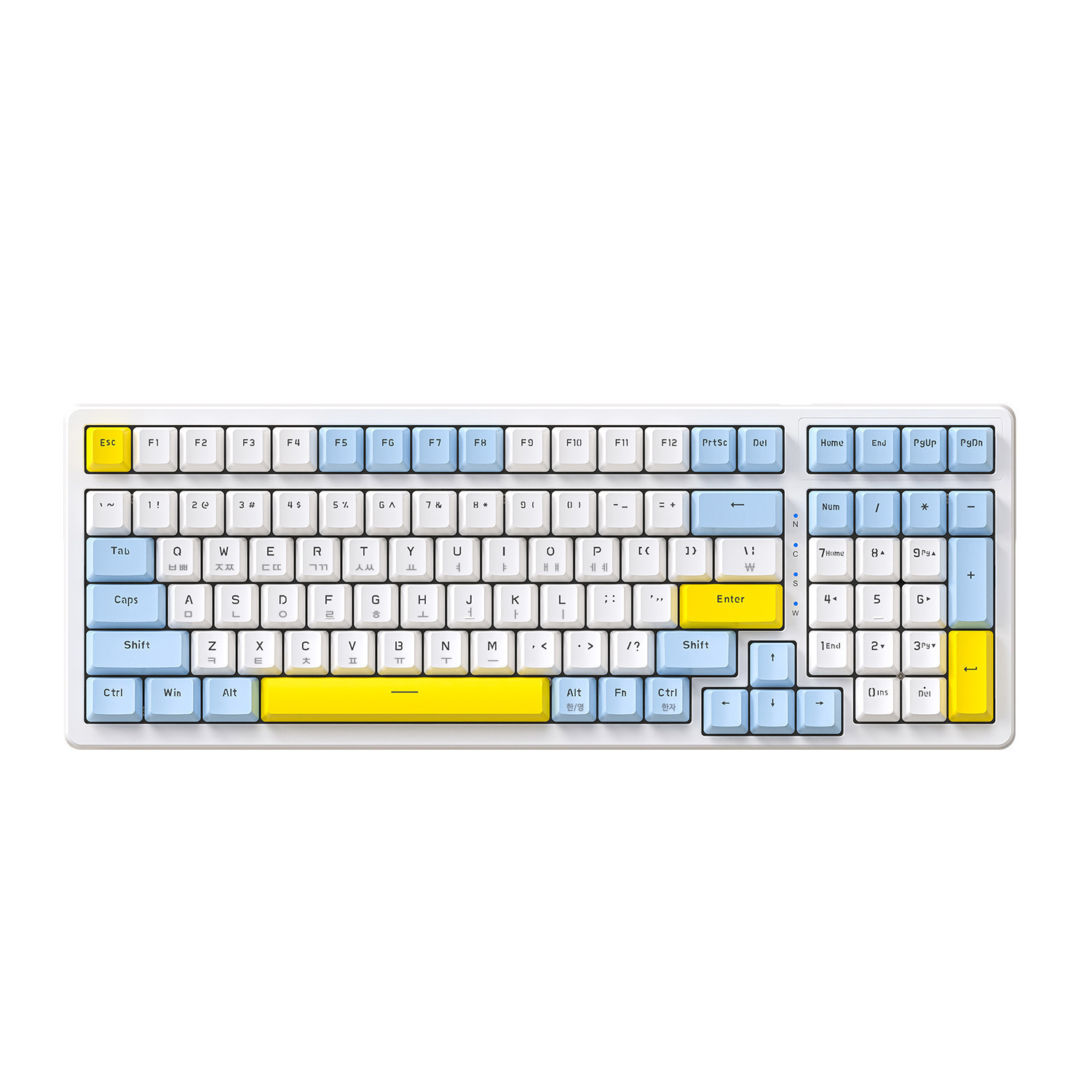 Free Wolf K3MAX Korean Mechanical Keyboard gasket structure Korean hot swap game Korean keyboard. 