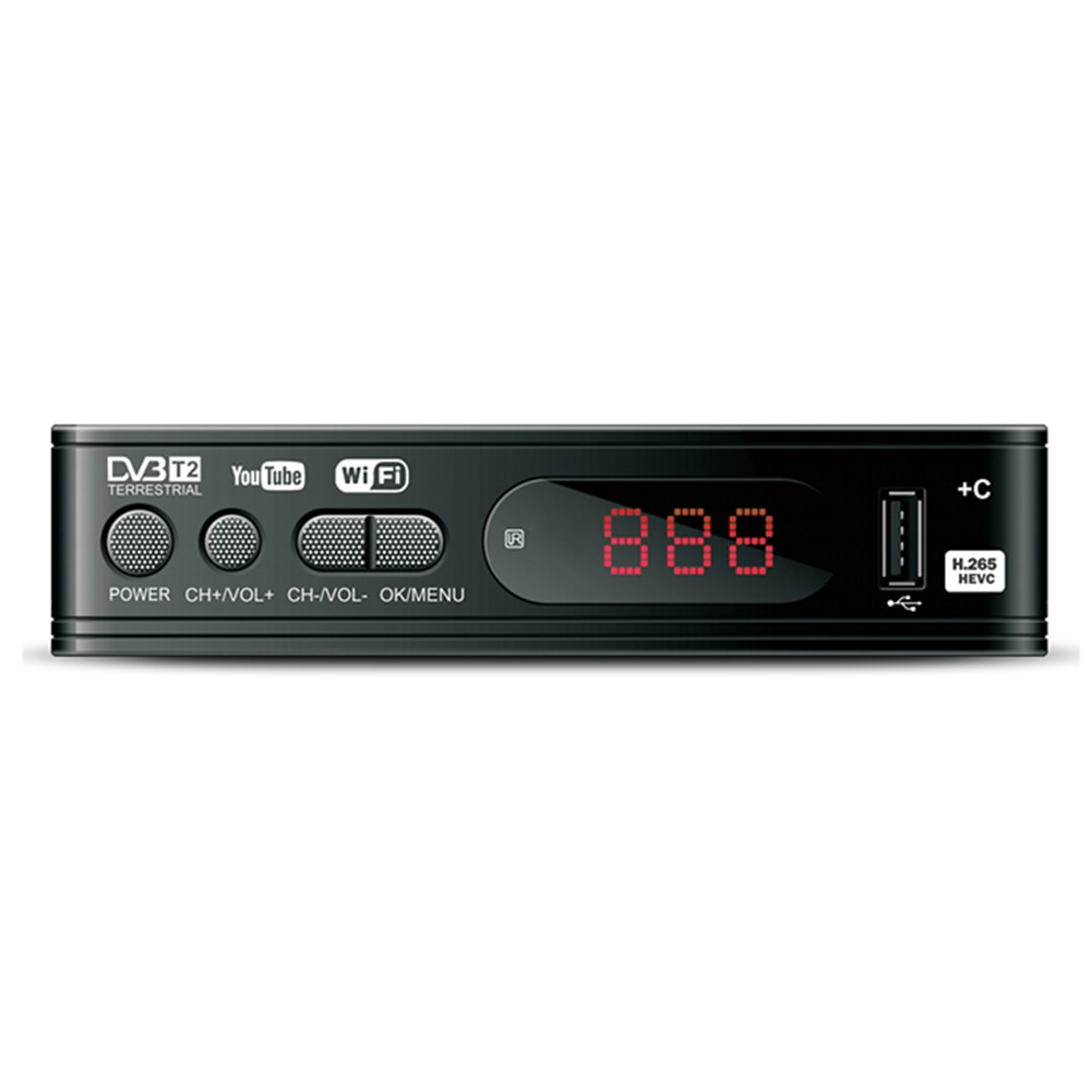 Smart TV BOX STB DVD HIFI  STB 1080P Digital Set Top TV Box Converter DVB-T2 H.265 Video Display  EU PlugUSB2.0. 