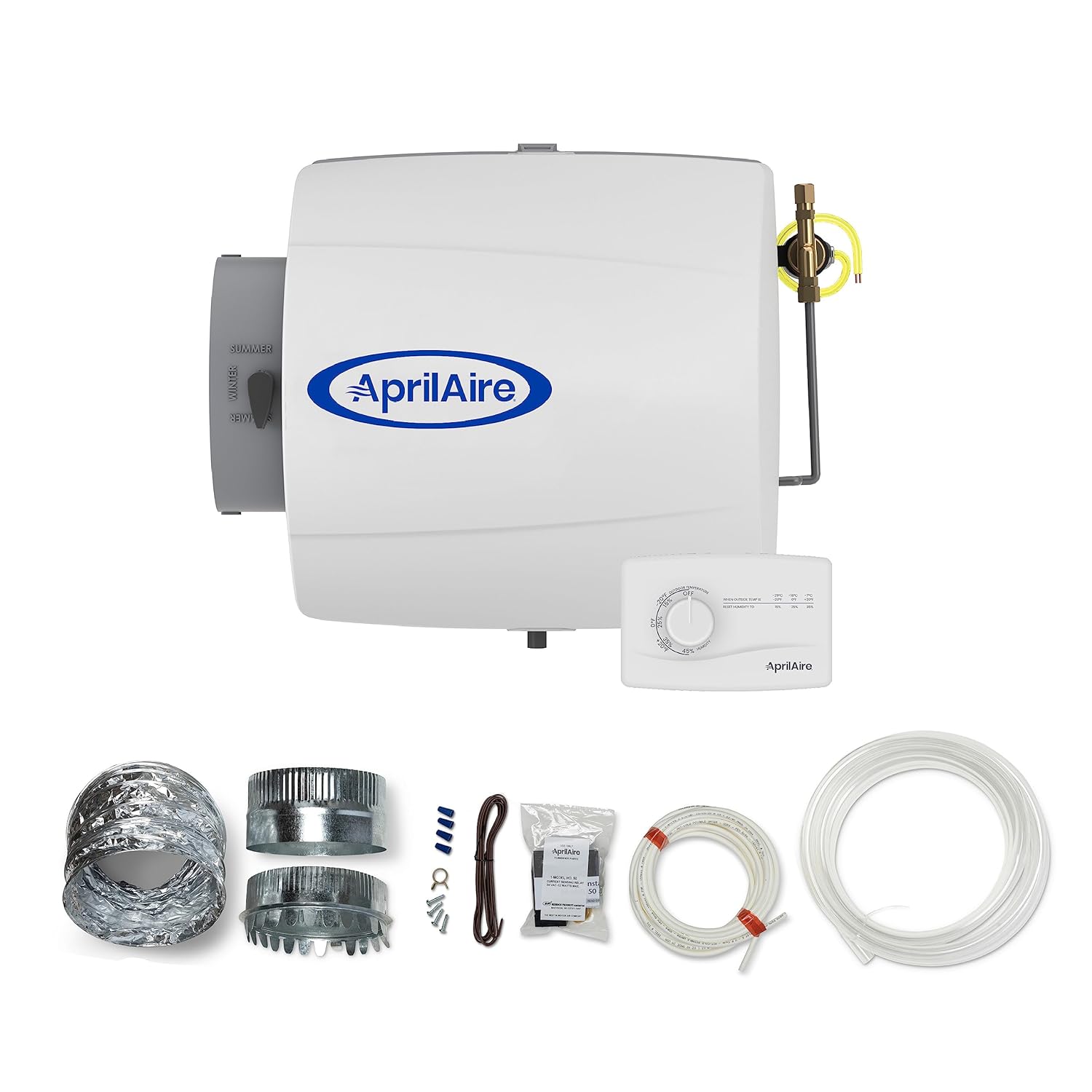 AprilAire 500M 12-gal. Whole-House Small Bypass Evaporative Humidifier with Manual Control for up to 3,600 sq. ft.
